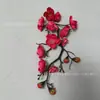 Flores Artificiais, Flor de Ameixa de Inverno, Arranjo de Flores Bonsai de Flor de Ameixa, Decoração de Ano Novo, Flor de Pessegueiro, Mesa de Jantar da Sala de Estar, Enfeites de Bonsai Chineses