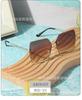 Gafas de sol de alta calidad estilo ins para mujer, protección solar, adelgazantes para cara grande, sin montura, especiales para parejas, gafas de sol para hombre, gafas personalizadas