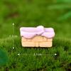Novo padrão série gato laranja micro paisagem DIY jardinagem acessórios de paisagem gato laranja pequeno fofo cesta resina ornamentos