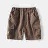 Pantalones Cortos a la Rodilla para Niños 2026 Verano Ropa Infantil Pantalones Color Sólido Bolsillo Pantalones Cortos de Longitud Media Moda para Bebés Pantalones Cortos con Bloques de Color