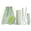 Set de Bolsa de Regalo de Platino Peine Peine Alisador Cepillo para el Cabello Set de Peines de Dientes Anchos para Niñas Peine de Uso Doméstico para Dar Volumen a las Raíces del Cabello