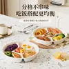 Bandeja de servir dividida transfronteriza, bandeja de cinco compartimentos, bandeja de frutas para el hogar, plato para perder peso, bandeja para preparación de alimentos, bandeja portátil dividida para dulces y nueces