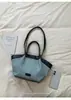 Bolsa de Hombro tipo Tote Plisada de Gran Capacidad Casual Estilo Coreano para Mujer 2026 Nuevo Estilo Transfronterizo Patchwork Versátil para el Trabajo