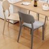 Mesa y Sillas de Comedor Domésticas Engrosadas para Apartamentos de Alquiler, Taburetes con Respaldo Estilo Nórdico Simple, Sillas de Restaurante Comerciales, Sillas de Comedor de Plástico