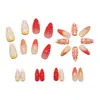 Unhas Portáteis Transfronteiriças Festa de Frutas Frescas 3D Tridimensional Limão Morango Manicure Removível Unhas Portáteis Atacado