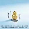 Accesorios Chapados en Oro de Plata Pura 999 Cuentas Espaciadoras de Gato de la Suerte Pulsera de Cristal Collar de Perlas Cuentas para Manualidades Cordón para Ensartar Cuentas Sueltas Venta al por Mayor