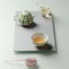 Conjunto de chá Kung Fu de melancia temático de gato criativo estilo chinês Iru no Kishuong, incluindo um bule e uma xícara, um conjunto de chá luxuoso e requintado para uso doméstico