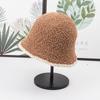 Sombrero de Cubo Negro para Mujer ins Celebridad Cibernética Sombrero de Cubo Tejido Otoño, Invierno y Moda Japonesa para Cubrir el Rostro Sombrero de Pescador
