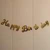 Modelos Nuevos y Viejos de Banderines de Feliz Cumpleaños en Dorado, Plateado y Oro Rosa
