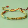 2026 Pulsera de Nudo Wenchang Hilo de Colores Semi-Terminado DIY Tejido a Mano Pulsera de Hilo de Colores Venta al Por Mayor