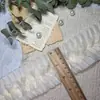 8cm Chiffon Dupla Camada com Pregas e Barra de Renda Decoração para Punho de Vestido Gola DIY Artesanal