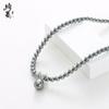 Collar de Cintura para Hombre Pequeño Perla Shijia Gris Plata Accesorios Color Libre Verano para Mujer Cadena de Cuello con Cuentas de Alta Gama Cadena Clavícula