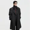 Corta-vento Estilo Coreano Masculino Comprimento Médio Solto Moderno Bonito Acima do Joelho Masculino Primavera e Outono Novo Casaco Casual Jaqueta