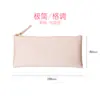 Estojo Kinbor feminino estilo coreano simples criativo bolsa de mão em PU bolsa de maquiagem caixa de papelaria bolsa de armazenamento estudante feminina