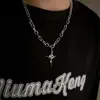 Marca de Moda para Hombre Star Collar de Costura Versátil Accesorios de Sudor Cruzados Colgante Guapo de Moda para Mujer