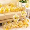 Globos de látex redondos transparentes con lentejuelas de 12 pulgadas para fiestas navideñas, con decoración de escena, venta al por mayor, fabricantes de globos.