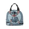 Bolsa de almuerzo con diseño de estrella de Stitch, lonchera de dibujos animados de Stitch para bebé, bolsa de picnic de papel de aluminio, lonchera portátil, bolsa de hielo