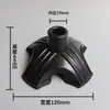 Almohadilla antideslizante para pie de muleta resistente al desgaste, muletas individuales y dobles, muletas axilares, cabeza de goma, manguito de goma, andador de cuatro patas, accesorios para bastón de senderismo
