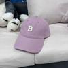 Boné de Baseball com Letra R Rosa Seco Cabeça Grande Chapéu Feminino Tamanho Grande Rosto Pequeno Topo Macio Primavera e Verão