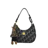 Dropshipping Nicho Bolso Hombro Tipo Baguette Bordado 2025 Gama Alta Negro Bolso Luna Creciente Francés Al Por Mayor