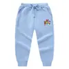 Calça infantil estilo coreano com amarração no tornozelo, coleção Primavera e Outono 2023, calça esportiva casual de algodão solta para meninas com boneca surpresa