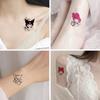 Pegatina de Tatuaje de Conejo Kulomi de Celebridad de Internet Estilo Oscuro Pegatina de Tatuaje de Dibujos Animados Corazón de Niña Infantil Pegatina de Tatuaje Pequeña y Fresca