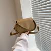 Bolso Pequeño Retro Simple Estilo Coreano Bolso de Mujer 2023 Verano Nuevo Casual Estilo Occidental Viajero Hombro Bandolera Silla de Montar