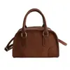 Nova Bolsa Boston Vintage 2026 para Mulheres, Bolsa de Mão Ombro Transversal, Versátil Nicho Moda Bolsa de Boliche