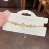 TikTok Mesmo Estilo Doce Luxo Leve Olho de Gato Amor Pulseira Extensível Moda High-end Simples Pulseira Versátil