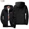 Chaqueta cruzada para hombre, moda de primavera y otoño, cárdigan holgado con cremallera, chaqueta de marca de moda, chaqueta con capucha informal para todo tipo de combinaciones