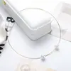 Collar para Mujer Simple Lujo Ligero Cadena de Clavícula de Gama Alta No se Cae Moda Elegante Colgante Versátil Joyería de Moda de Gama Alta