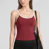 Nuevo top de tirantes de yoga con bloques de color transfronterizo para mujer, camiseta sin mangas deportiva de yoga de secado rápido con almohadillas en el pecho