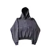 Sudadera con capucha Estilo Oscuro Y2K Rasgada Gótica Mismo Estilo Ins High Street Americano Nuevo Estilo Transfronterizo Otoño e Invierno 2025