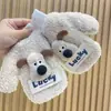 Nuevos Guantes de Invierno de Peluche Lindos para Bebé, Antihielo, de Cuello Halter, Guantes de Terciopelo Gruesos y Cálidos para Niños, Venta al por Mayor