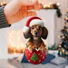 Navidad Rebaja Caliente Cachorro Coche Colgante Navidad Decoración del Hogar Bolsa Colgante Decoración Llavero Colgante Navidad
