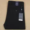 Pantalones casuales para hombre de sarga gruesa de algodón, fibra de viscosa, algodón elástico, fondo cepillado otoño e invierno, rectos, de cintura media