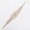 Colar de boate colar joia moda Flor oca cravejada de diamantes colar brilhante colar colar corrente da clavícula N373