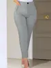 Pantalones de lápiz ajustados de otoño para mujer, estilo europeo y americano, talla grande, disponibles en varios colores, adecuados para el trabajo y el uso profesional