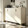 Gabinete de entrada estilo crema para alquilar, modelo nuevo 2026 para el hogar, gabinete de recibidor, zapatero a prueba de polvo para pasillo montado en la pared