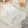 Ropa Interior Femenina de Algodón Puro Estilo Deseo Puro Mariposa Doble con Ribete de Encaje, Cintura Media Algodón 100% Acanalado con Refuerzo Antibacteriano, Venta al por Mayor