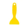 Raspador Amarillo Pequeño Raspador de Película para Coche Raspador Pequeño Especial Raspador de Plástico Triángulo Calabaza Raspador de Plástico Herramienta para Película