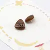 Botones Combinados de Resina con Forma de Corazón Triangular con Imitación de Veta de Madera y Botones Dobles Metálicos para Camisas y Prendas de Punto Botones DIY