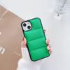 Para capa de celular iphone13Pro cor sólida jaqueta de plumas capa traseira capa protetora 12Max capa de celular all-inclusive resistente a quedas