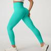 Selección estricta de pantalones de yoga de otoño e invierno de color melocotón, pantalones deportivos para montar a caballo, traje de yoga de secado rápido, pantalones de fitness ajustados de cintura alta.