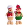Decoraciones navideñas transfronterizas: figuras de hombre de galleta de pie, muñecos de hombre de jengibre, regalos de Navidad, adornos para ventana y mesa