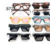 Nuevas gafas de sol de moda con montura grande europea y americana, protección UV, personalidad transfronteriza, gafas de sol Amazon 8777