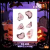Pegatinas de tatuaje de Halloween con múltiples diseños al por mayor: calabaza, fantasma, araña, calavera, varias cicatrices sangrientas, heridas falsas