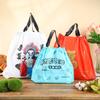 Bolsa para Llevar Bolsa de Catering Paquete para Llevar Bolsillo Engrosado Año Nuevo Rico Cordón Lonchera Bolsa de Mano Bolsa de Plástico Roja