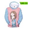 El maestro de las bromas transfronterizas de Amazon, el Sr.. Sudadera con capucha Takagi de dibujos animados de primavera y otoño para mujer, holgada e informal.
