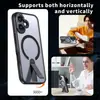 Funda para iPhone 17 con tacto de piel, aplicable transfronteriza, con anillo magnético Magsafe y soporte vertical para Apple 16 Pro